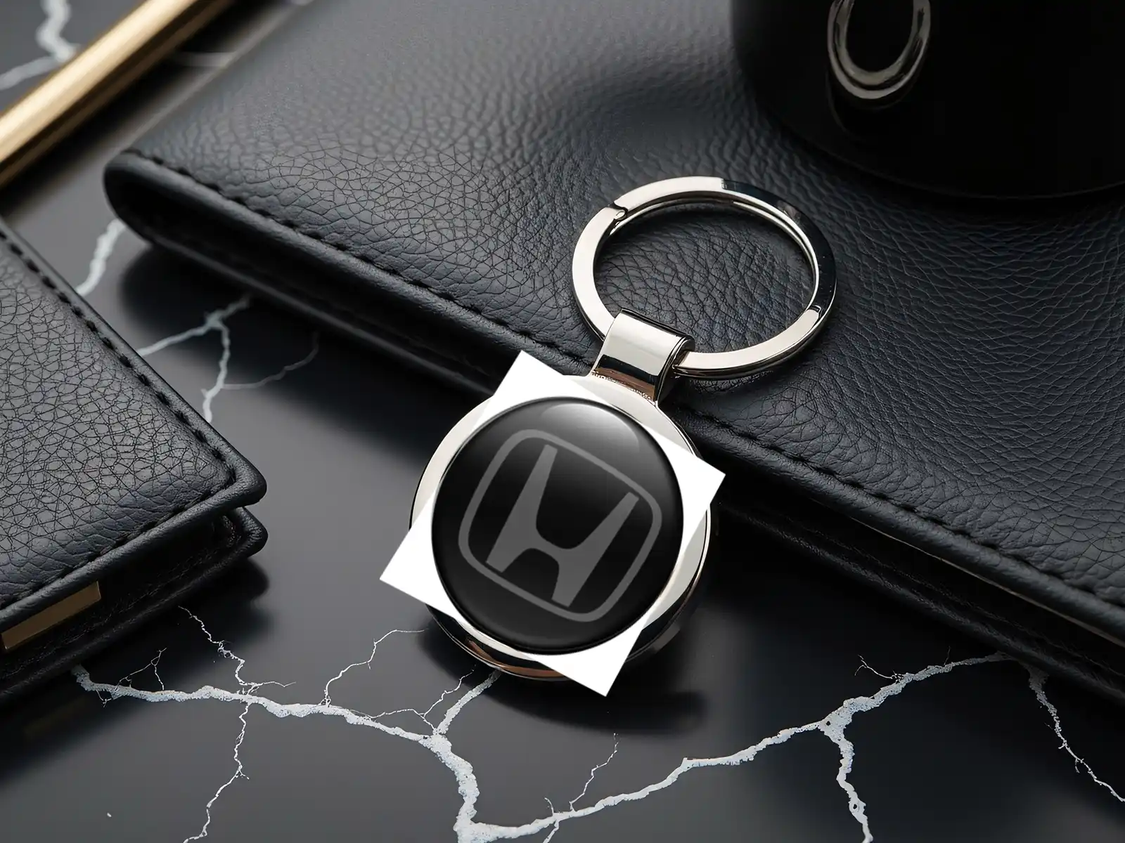 Honda Porte-clés Métal Alliage Robuste Style Durable